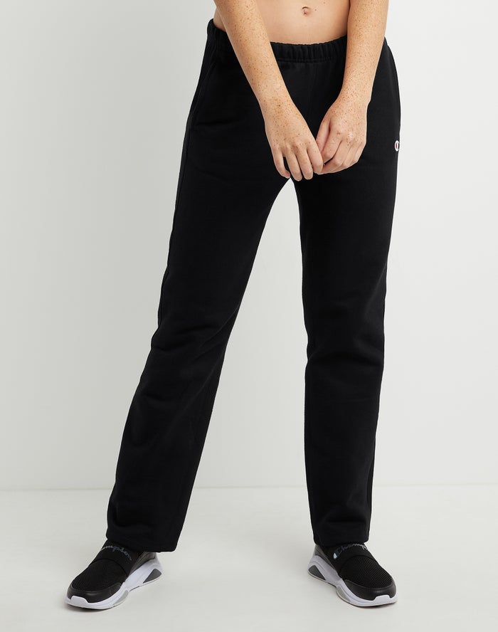 Pantalon Chandal Champion Mujer - Reverse Weave Straight Leg ( Negras ) 7210483-DR